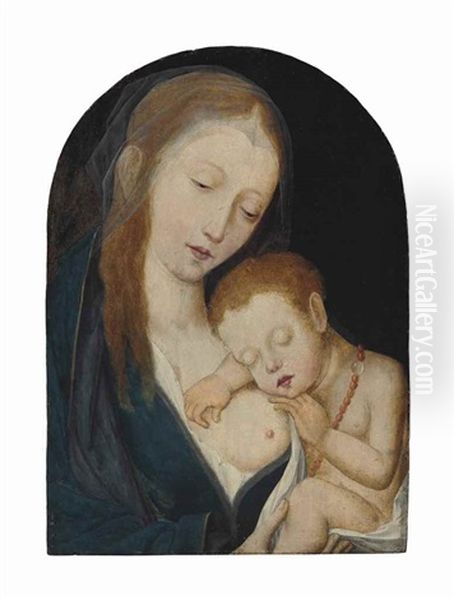 The Virgin And Child Oil Painting by Quentin Massys the Elder