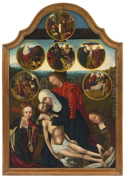 The Seven Sorrows Of The Virgin Oil Painting by Quentin Massys the Elder