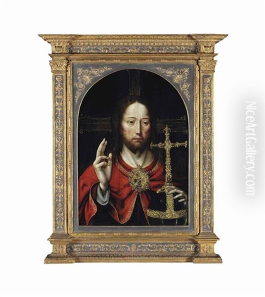 Salvator Mundi Oil Painting by Quentin Massys the Elder