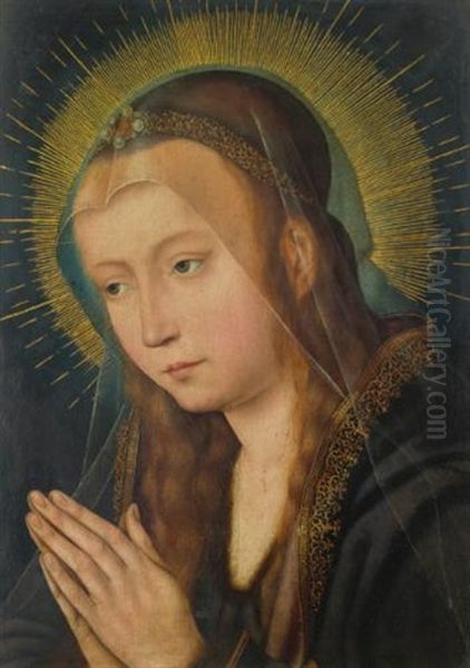 Virgin In Prayer Oil Painting by Quentin Massys the Elder