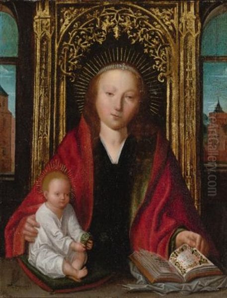 Madonna And Child Oil Painting by Quentin Massys the Elder