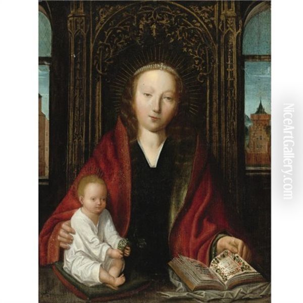 Madonna And Child Oil Painting by Quentin Massys the Elder