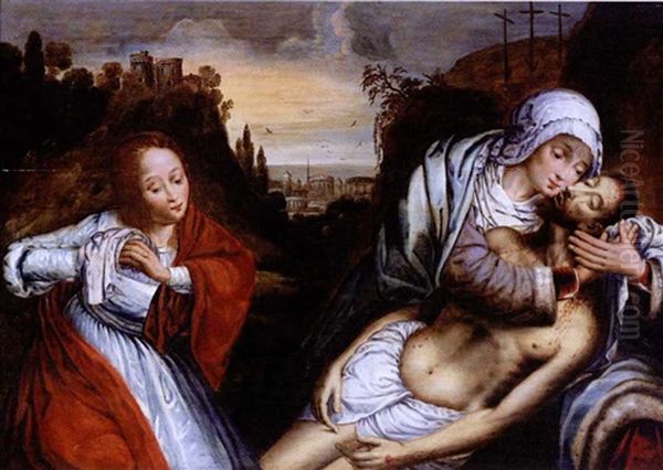 The Lamentation Oil Painting by Quentin Massys the Elder