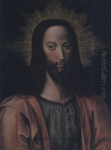 A Head Of Christ Oil Painting by Quentin Massys the Elder