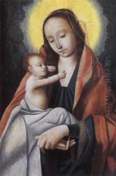 The Virgin And Child Oil Painting by Quentin Massys the Elder