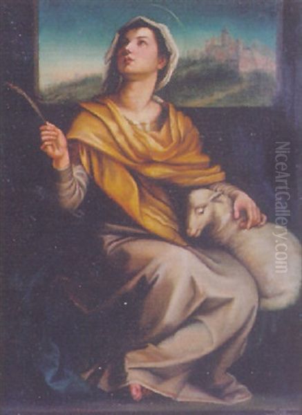 St. Agnes by Quentin Massys the Elder