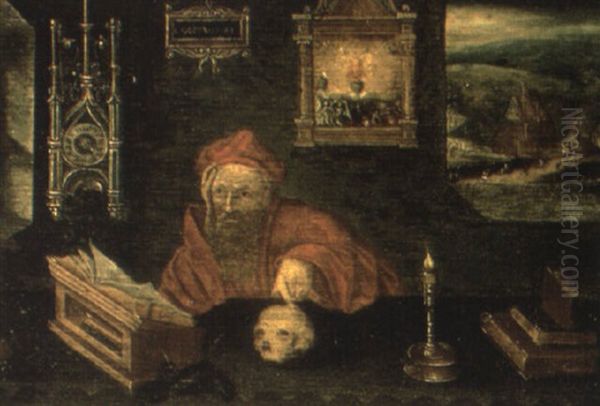 Saint Jerome Oil Painting by Quentin Massys the Elder