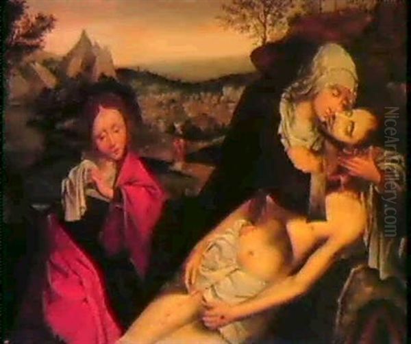 The Lamentation Oil Painting by Quentin Massys the Elder