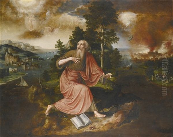 The Apocalypse Of Saint John The Evangelist On The Island Of Patmos Oil Painting by Jan Massys