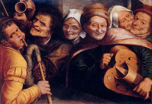 Peasants Making Music Oil Painting by Jan Massys