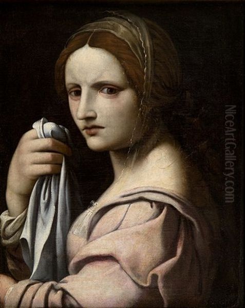 Marie Madeleine Pleurant Oil Painting by  Master of Ercole and Girolamo Visconti