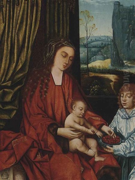 The Virgin And Child Oil Painting by  Master of Frankfurt