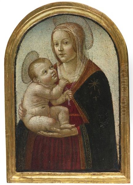 Madonna And Child Oil Painting by  Master of San Miniato