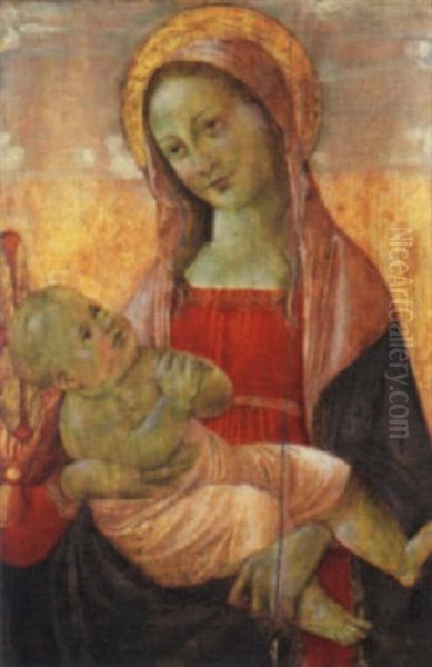 Madonna Con Bambino Oil Painting by  Master of San Miniato