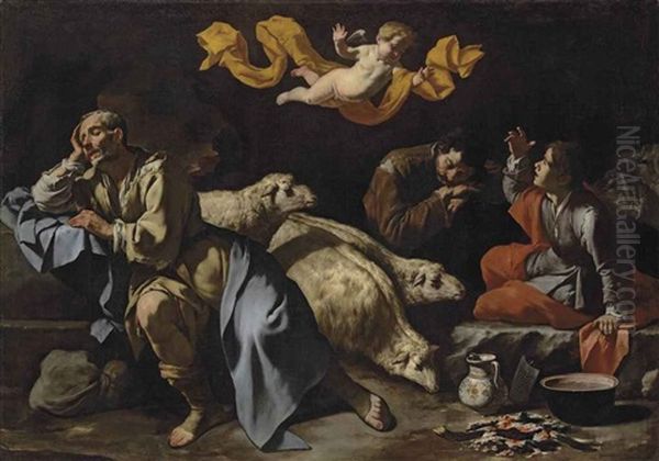 The Annunciation To The Shepherds Oil Painting by  Master of the Annunciation to the Shepherds