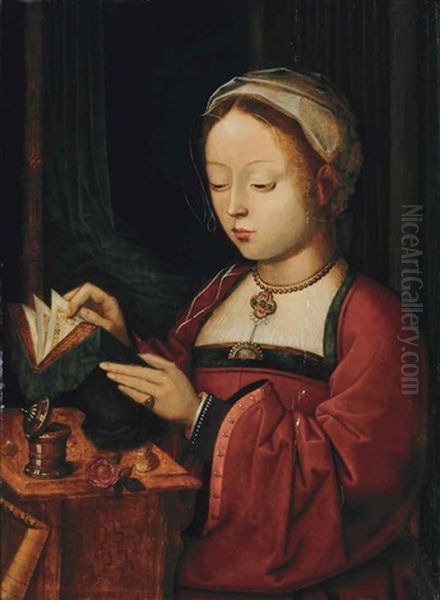 Mary Magdalene Oil Painting by  Master of the Female Half Lengths