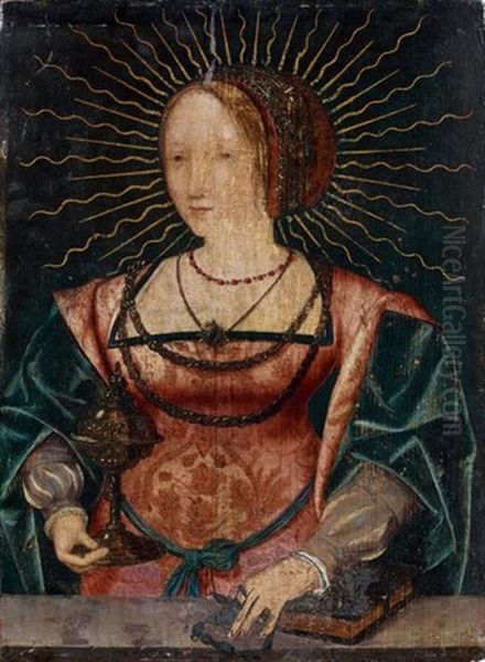 Marie-madeleine Oil Painting by  Master of the Female Half Lengths