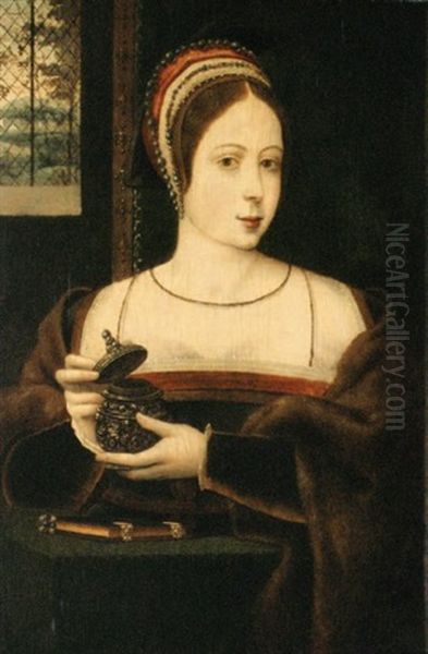 Sainte Marie-madeleine Oil Painting by  Master of the Female Half Lengths