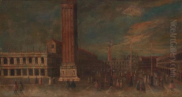 Piazza San Marco, Venice Oil Painting by  Master of the Langmatt Foundation Views