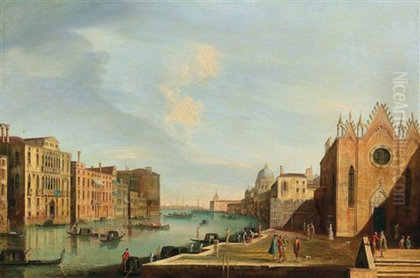 The Grand Canal Oil Painting by  Master of the Langmatt Foundation Views