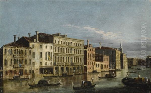 Venice, A View Of The Grand Canal Oil Painting by  Master of the Langmatt Foundation Views