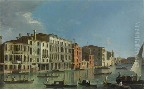 Venice, A View Of The Grand Canal Oil Painting by  Master of the Langmatt Foundation Views