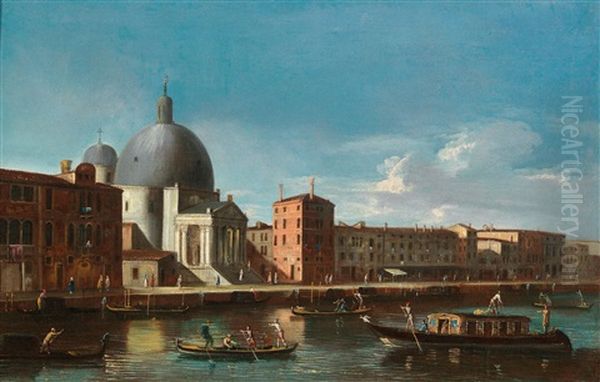 The Grand Canal Oil Painting by  Master of the Langmatt Foundation Views