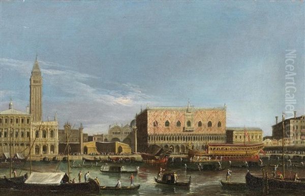 The Bacino Di San Marco, Venice by  Master of the Langmatt Foundation Views