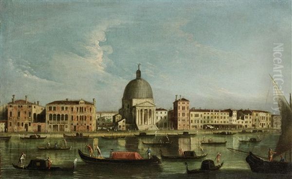 The Grand Canal, Venice Oil Painting by  Master of the Langmatt Foundation Views