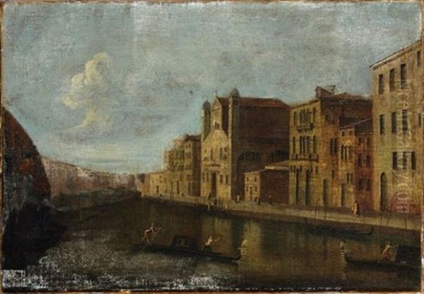 Vue De Venise Oil Painting by  Master of the Langmatt Foundation Views