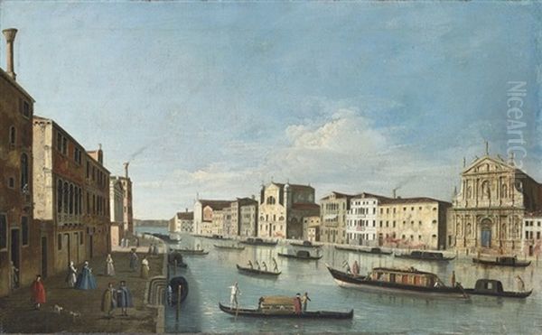 The Grand Canal, Venice Oil Painting by  Master of the Langmatt Foundation Views