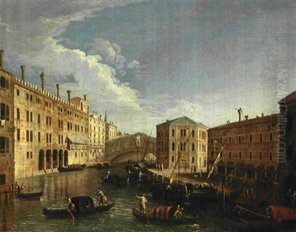 Venezia, Canal Grande Oil Painting by  Master of the Langmatt Foundation Views