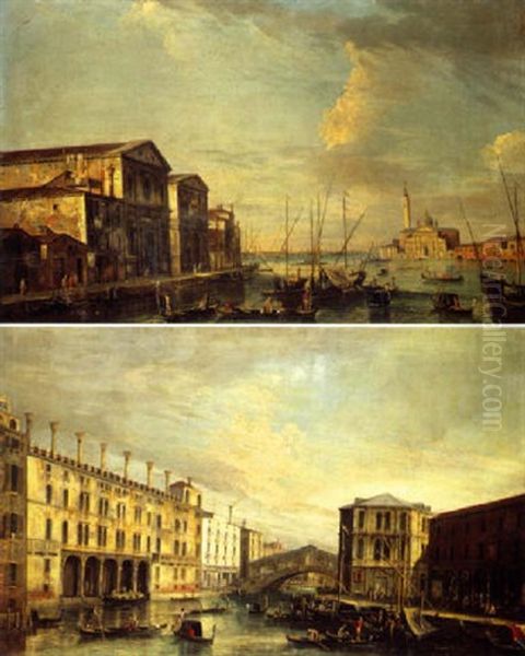 Vue De L'ile De San Giorgio Oil Painting by  Master of the Langmatt Foundation Views