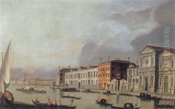 View Of The Canale Della Giudecca And The Zattere Dagli Incurabili Allo Santo Spirito, Venice Oil Painting by  Master of the Langmatt Foundation Views