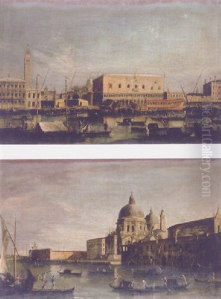 The Molo, Venice, From The Bacino Di San Marco, With The Bucintoro Oil Painting by  Master of the Langmatt Foundation Views