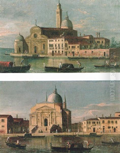 San Michele, Venice Oil Painting by  Master of the Langmatt Foundation Views