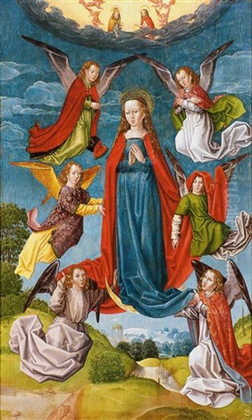 Asuncion De La Virgen Oil Painting by  Master of the Legend of Saint Lucy