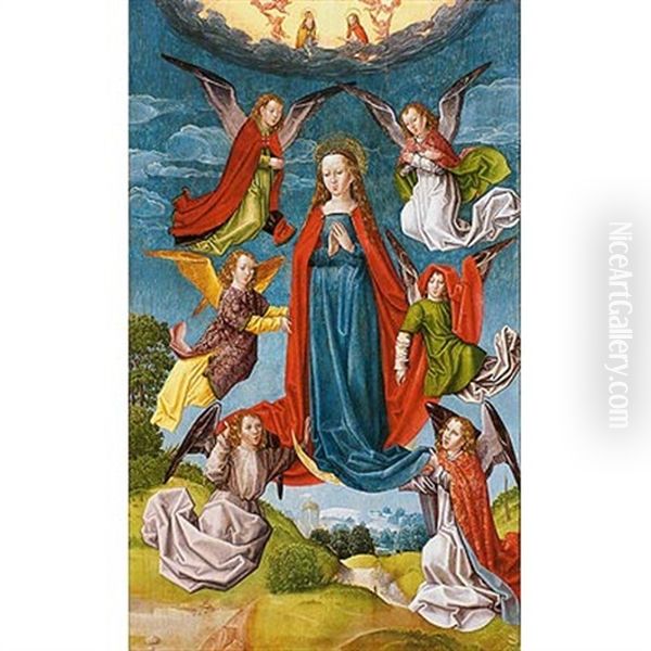 Asuncion De La Virgen Oil Painting by  Master of the Legend of Saint Lucy