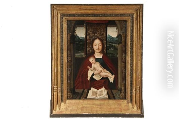 Madonna And Child Oil Painting by  Master of the Parrot