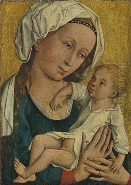 The Virgin And Child Oil Painting by  Master of the Stern Virgin and Child