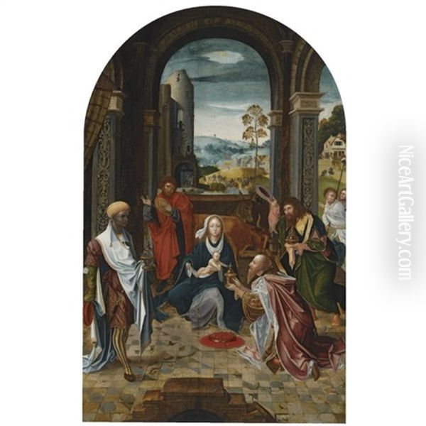 The Adoration Of The Magi Oil Painting by  Master of the Von Groote Adoration