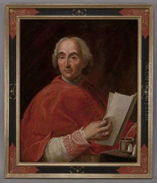 Portrait Of A Vatican Prelate Oil Painting by Agostino Masucci