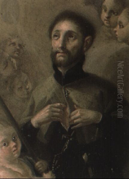 St. Ignatius Loyola Oil Painting by Agostino Masucci