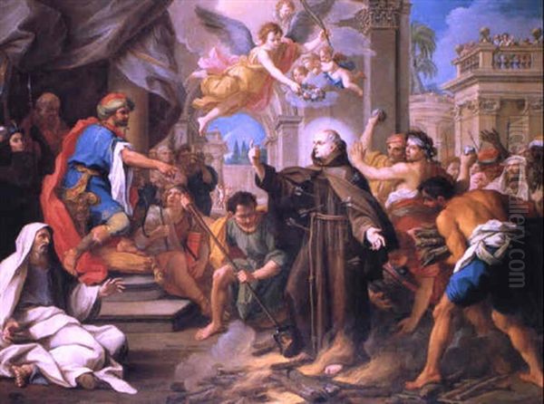 Martirio Del Beato Giovanni De Prado Oil Painting by Agostino Masucci