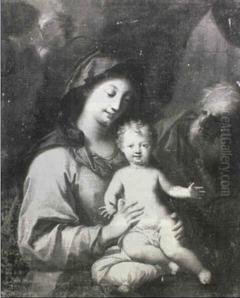 La Sainte Famille Oil Painting by Agostino Masucci