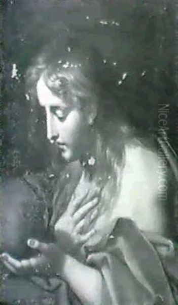 The Penitent Magdalene Oil Painting by Agostino Masucci