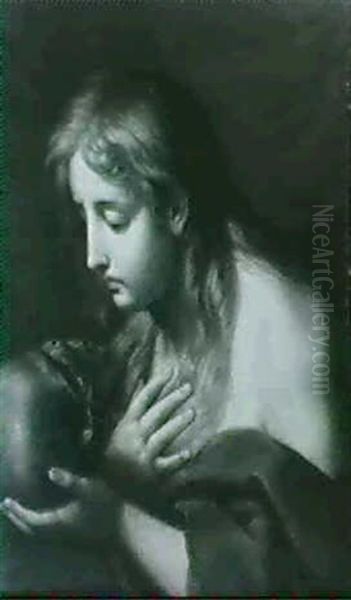 The Penitent Magdalene Oil Painting by Agostino Masucci