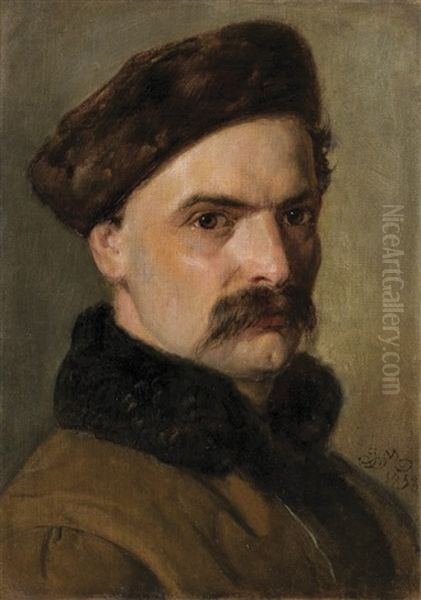 Portrait Of Szymon Darowski Oil Painting by Jan Matejko