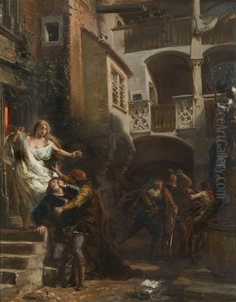 Night Adventures Of The King Jan Olbracht Oil Painting by Jan Matejko