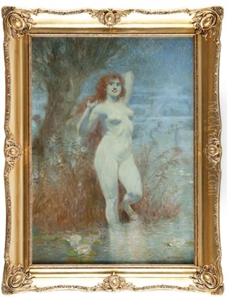 Rusalka Oil Painting by Stefan Witold Matejko